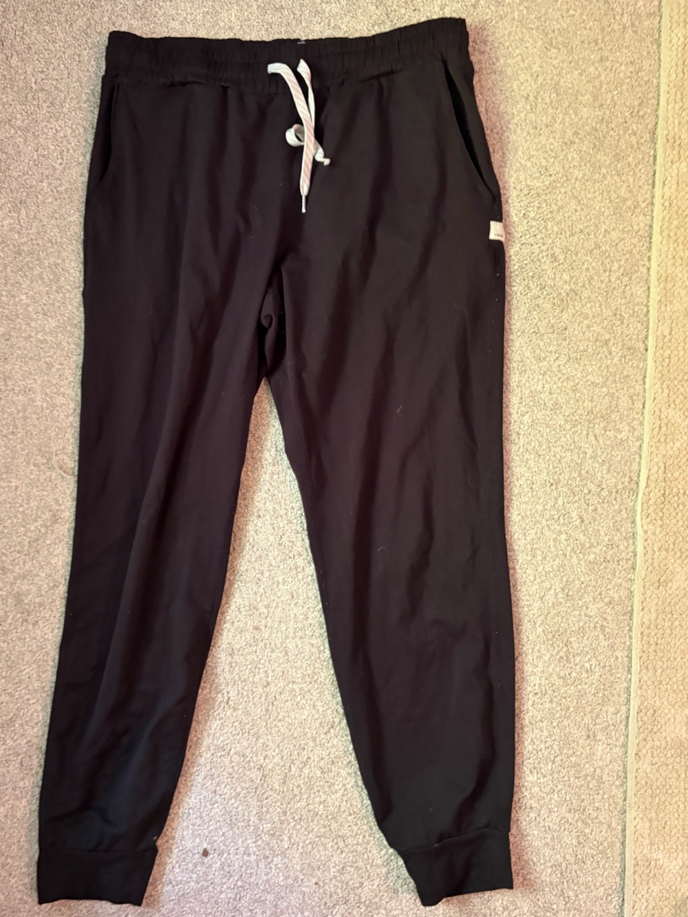 Vuori Black Lightweight Jogger Pants Size S